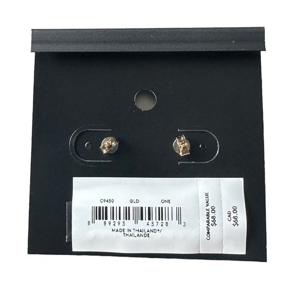 Coach Signature Crystal Cluster Stud Earrings - Picture 5 of 6
